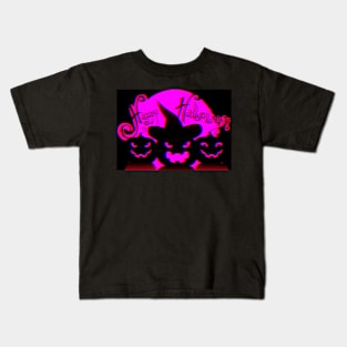 Pink Halloween Kids T-Shirt